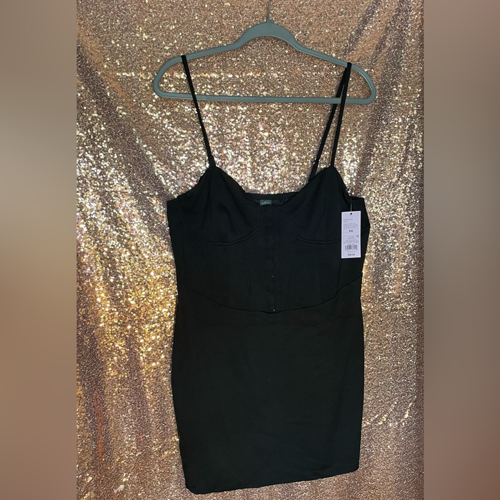 Mini black dress
